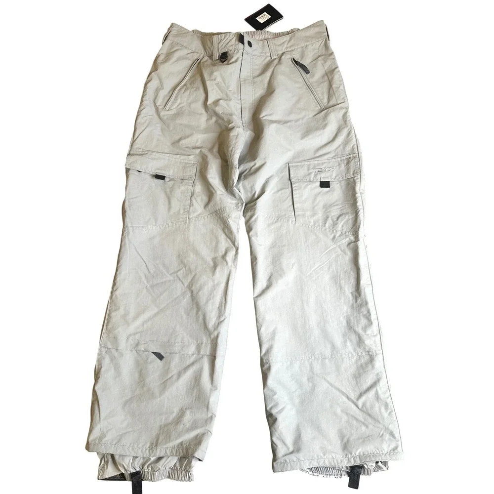 T408 Men's Gray Technical Cargo Snowboarding Ski Outdoor Pants Size 3XL